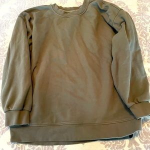 Lululemon oversized crew sweater. Military green (lighter shade).